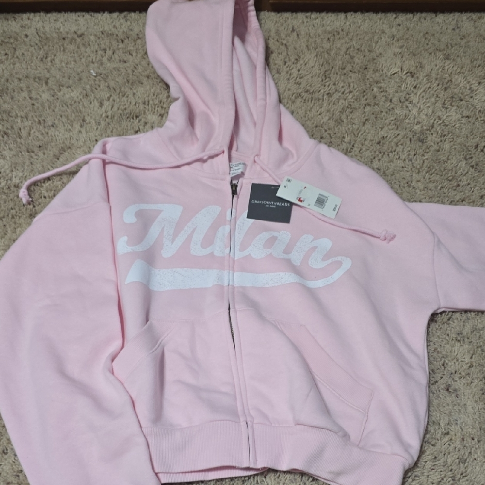 Grayson Threads Pink Hoodie with White Print